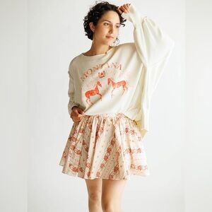 Free People| Gaia Printed Mini Skirt